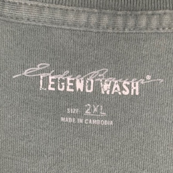 Eddie Bauer Legend Wash Green Graphic T-Shirt - Picture 7 of 8